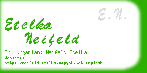 etelka neifeld business card